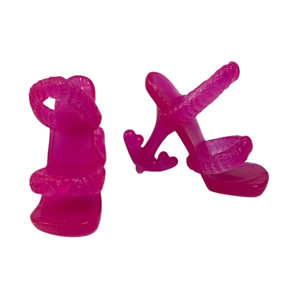 Monster High Shoes For Draculaura Skull Shores Hot Pink Anchor Heels
